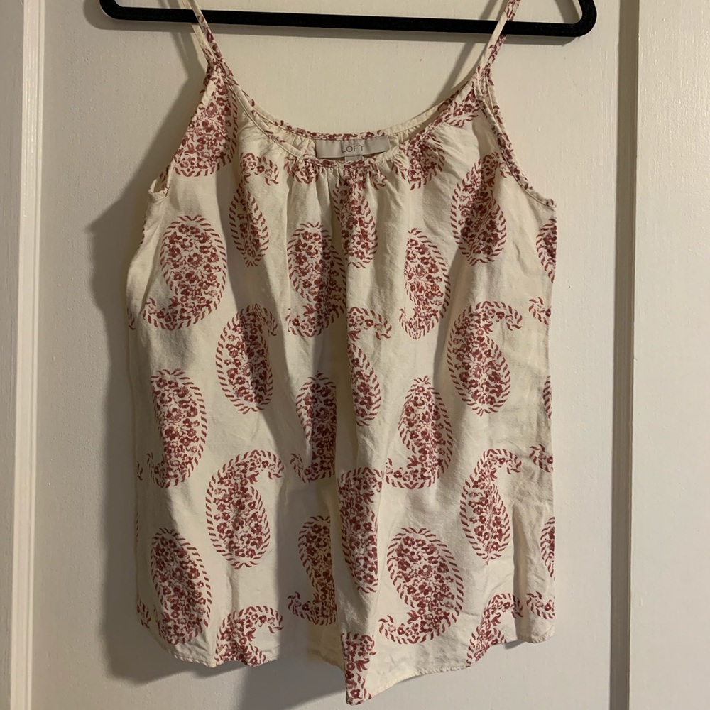 Loft paisley tank top